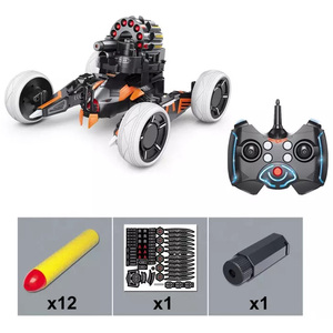 Xe Chiến Đấu 4 Bánh Thông Dụng 2.4G Tự Làm Xe Đua Xe Đua Điều Khiển Từ Xa Bằng Rc Bắn Đạn Mềm Trung Quốc Cho Trẻ Em - Product Image 3