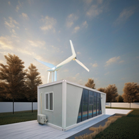 Maisons préfabriquées en acier respirantes en kit, avec panneaux sandwich, pour bâtiments de bureaux amovibles/refuges/unités de stockage
