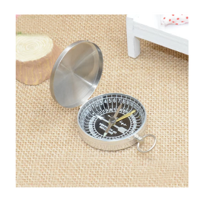 Boussole musulmane à rabat en acier inoxydable G45-1 format de poche avec instructions arabes claires pour la prière islamique et boîte cadeau incluse - Product Image 2