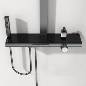 Grifo de Ducha de Pared con Cuatro Funciones y Temperatura Constante de 38 Grados, Incluye Cabezal de Ducha con Pistola Rociadora - Product Image 1