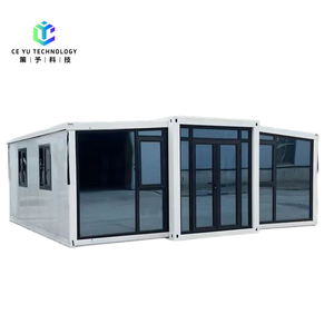 Casa Contenedor Expandible de Doble Ala de Construcción Rápida, 20ft 40ft, Casa Modular de <span class=keywords><strong>Panel</strong></span> Sándwich para Hotel, Dormitorio, Oficina, Villa - Product Image 2