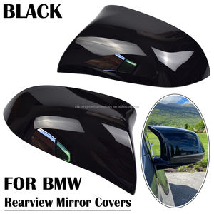 غطاء مرآة الرؤية الخلفية أسود بتصميم <span class=keywords><strong>M</strong></span> لسيارات BMW F25 X3 F26 X4 F15 X5 F16 X6 غطاء مرآة خلفية 2014 2015 2016 2017 2018 - Product Image 6