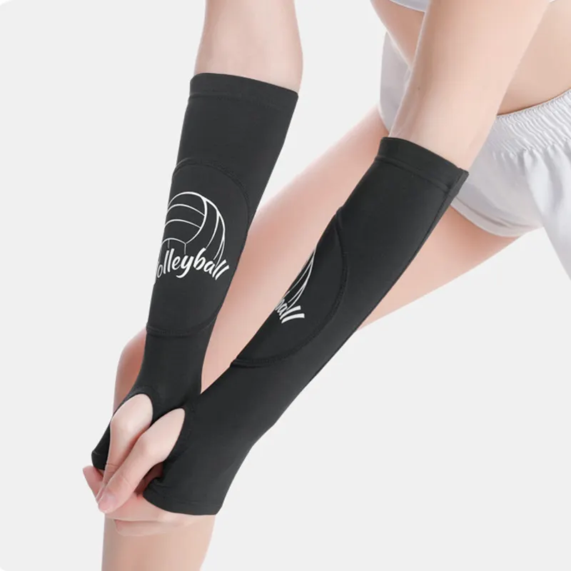 Almohadilla presurizada anticolisión para antebrazo, manga de compresión para brazo de voleibol para hombres y mujeres