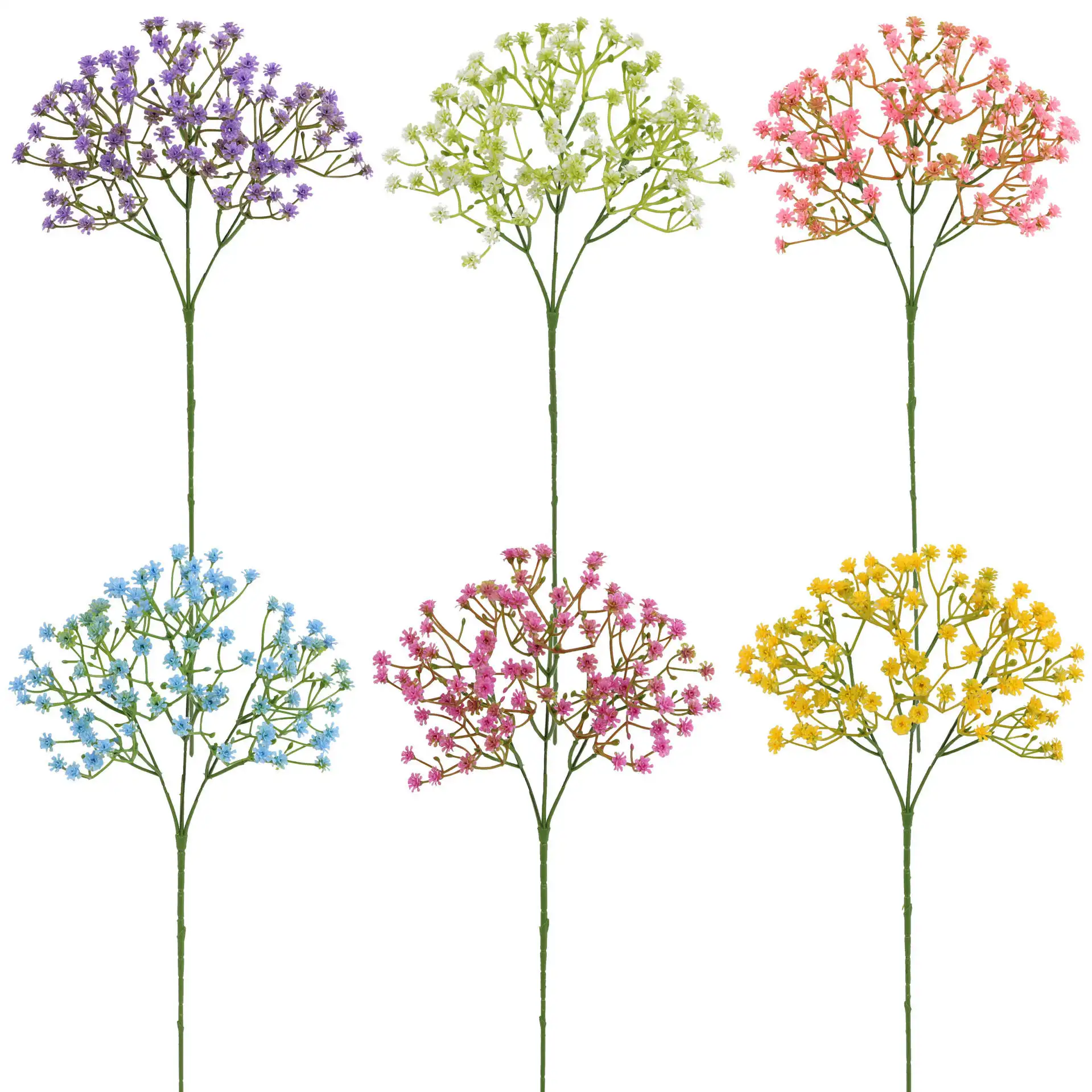 New Gypsophila Real Touch Customized High Quality Colorful Soft Beautiful Free Sample Single Branch Artificial Flowers