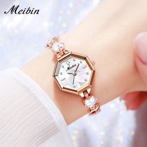 Reloj de Pulsera Octagonal MEIBIN <span class=keywords><strong>1702</strong></span>, Nueva Marca de Alta Gama, Reloj de Cuarzo con Brazalete de Joyería de Lujo Ligero y Popular para Mujer, Venta al por Mayor - Product Image 6