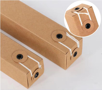 Boîte cadeau de cosmétiques à l'huile essentielle au prix d'usine, boîte d'emballage en papier kraft brun pour parfum d'aromathérapie