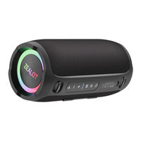 Dernière version de l'enceinte Bluetooth portable mini Zealot S76 avec LED RVB 50W, basses puissantes, pour téléphone portable et utilisation en extérieur, étanche