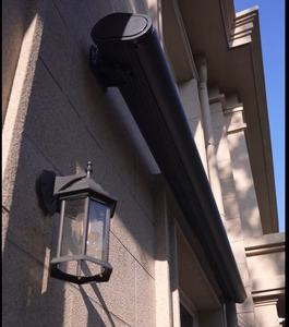 Auvent rétractable moderne en aluminium avec bras pliables, revêtement en poudre imperméable en PVC, pour terrasse extérieure, avec télécommande, 8 m - Product Image 2