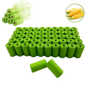 Extra Strong Cornstarch Biodegradable Compostable Pet Waste Poop Bags Dog Poop Bags Recycled Doggy Bag