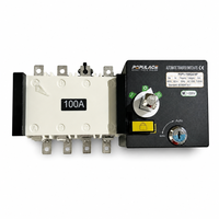 Commutateur de transfert automatique électronique triphasé/monophasé 100A-2500A ATS 4P100A AC/DC pour chargeur ATS