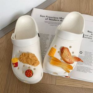 Sabots plats pour femme en EVA de haute qualité, légers, respirants et confortables, à bout fermé, avec soutien de la voûte plantaire, pour l'été et l'automne, style plage DIY - Product Image 2