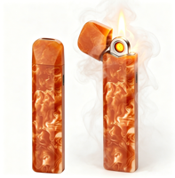 Briquet Électrique Portable Classique Personnalisé OEM ODM avec Logo, Accessoires Fumeurs, Batterie Rechargeable USB Type-C, Arc-en-ciel, Guangdong
