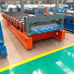 बांस चमकती हुई टाइल मशीन चमकती हुई 800 टाइल प्रेस फर्श धातु छत टाइल बनाने की मशीन दक्षिण अफ्रीका में बिक्री के लिए