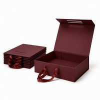 Boîte cadeau pliable en carton rigide mat de luxe avec logo personnalisé de qualité supérieure