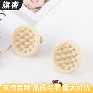 Silicone Scalp Massage <b>Brush</b> Off White For Hair Care And Body <b>Scrubbing</b> - Product Image 3