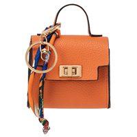 Mini Portefeuille Luxe Léger en PU, Breloque de Sac Dessin Animé Enfantin, Pochette Style Birkin, Porte-clés de Voiture Créatif et Mignon, Porte-rouge à lèvres, Écouteurs