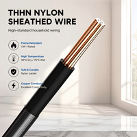 Cable Tongbao 12 AWG THHN, núcleo de cobre, aislamiento de PVC, revestimiento de nailon impermeable, THWN-2 600V, longitud personalizada, cable para construcción, el más vendido.