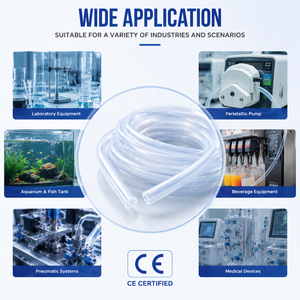 Tube en silicone transparent de qualité alimentaire avec un diamètre intérieur de 1 à 10 mm, tube médical flexible utilisé pour le transport de boissons - Product Image 4