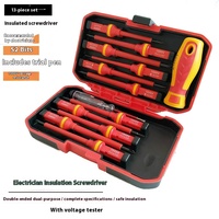 Tournevis d'électricien en acier au chrome vanadium rechargeable OEM 29-en-1 avec embouts Phillips Garantie 1 an