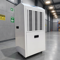 Nuevo Deshumidificador Eléctrico Comercial Portátil con Capacidad de 90L/D, Pantalla Digital y Bajo Nivel de Ruido para Uso en Almacenes, Industrias y Granjas