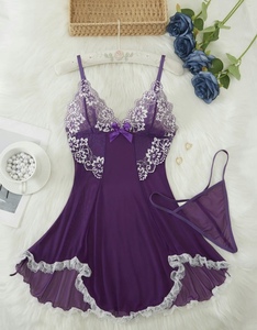Lingerie seksi jaring tipis Bodysuit ramah kulit semua musim pakaian dalam Erotis - Product Image 5