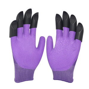 Прочные перчатки для садоводства из полиэстера, Нескользящие, с четырьмя пальцами - Product Image 3