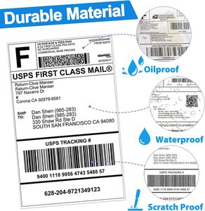 Nhãn A4 Nhãn Dán Nhà Sản Xuất Oem 4*6 4X6 Nhãn Hiệu Hitech Màu Trắng Thiết Kế Tùy Chỉnh Thời Trang 100*150 100X150 Keo Dán In Nhiệt Riêng Tư - Product Image 3