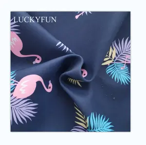 Полиэстер Фламинго цифровая печать саржа понж склеивание водонепроницаемая куртка багажная ткань