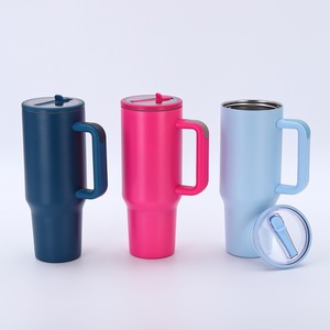 Mug <span class=keywords><strong>de</strong></span> voyage isotherme 40 oz en acier inoxydable 304, base conique, compatible avec les porte-gobelets <span class=keywords><strong>de</strong></span> voiture, idéal pour les trajets quotidiens - Product Image 1