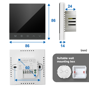 Termostato de ambiente <span class=keywords><strong>programable</strong></span> semanal inteligente con Wi-Fi 3A para calefacción por suelo radiante de agua - Product Image 6