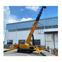 1,2 tonne 3 tonne 5 tonne 8 tonne 10 tonne 12 tonne grue araignée mobile à chenilles flèche télescopique 5-25m levage télécommande grue araignée sur chenilles