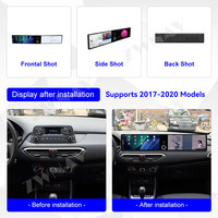 ZWNAV 24.6 Inch Layar Sentuh Android Multimedia Player untuk Hyundai Elantra 2017-2020 GPS Audio Radio Stereo Head Unit Carplay