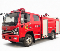 Truk Pemadam Kebakaran Dongfeng Rescue Kapasitas Tangki 3001-5000L Emisi EURO 5 Penggerak 4X2 Mesin Diesel 150-250hp