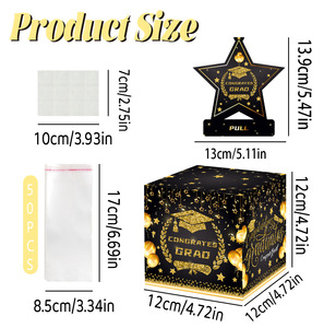 Boîte Cadeau Surprise DAMAI pour la Remise des Diplômes, Boîte à Monnaie Pliante et Rebondissante pour Cadeau d'Argent, Idée Cadeau pour la Remise des Diplômes - Product Image 1