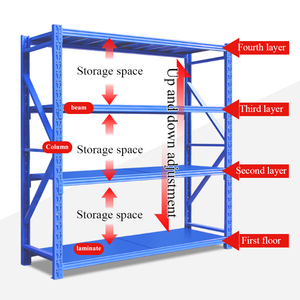 Magazzino acciaio Rack di colore bianco scaffali del magazzino supermercato mobili per la casa <span class=keywords><strong>in</strong></span> acciaio inox scaffale di stoccaggio <span class=keywords><strong>in</strong></span> acciaio inox scaffale - Product Image 5