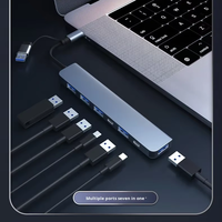 Nouveautés : Station d'accueil USB-C 7-en-1 en alliage avec concentrateur multi-ports pour ordinateur