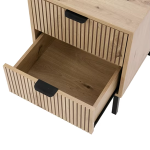 غرفة معيشة منزلية طاولة بجانب السرير طاولة خشبية خفيفة الوزن بلون طبيعي - Product Image 5