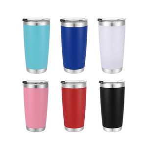 Vaso térmico ecológico de doble pared de acero inoxidable con tapa, logotipo personalizado, marca privada, mayorista, libre de BPA - Product Image 1