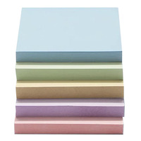 Notes autocollantes doublées Post couleur Pastel personnalisé blocs-notes auto-adhésifs pour bureau réunion d'école à domicile