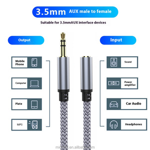 <span class=keywords><strong>Cable</strong></span> de Extensión de Audio <span class=keywords><strong>para</strong></span> <span class=keywords><strong>Auriculares</strong></span>, <span class=keywords><strong>Cable</strong></span> de Audio de 3.5mm <span class=keywords><strong>para</strong></span> Micrófono de Computadora, <span class=keywords><strong>Auriculares</strong></span>, Karaoke - Product Image 5