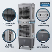 Ventilateur Rafraîchisseur d'Air Portable à Eau pour Usage Domestique et Commercial, Ventilateur Rafraîchisseur d'Air Industriel et Commercial, Refroidisseur d'Air Électrique Portatif