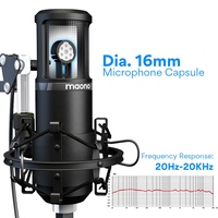 Microphone à condensateur MAONO USB pour instruments, kit tout-en-un pour enregistrement sur PC, avec pied de microphone, microphones pour podcast et jeux