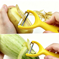 Keuken Comfortabele Handgreep Ultra Scherpe Roestvrijstalen Fruit Appel Wortel Courgette Komkommer Voedselschiller Groente Aardappelschiller