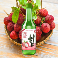 Hoge Kwaliteit 360Ml Soju Van Korea Fruit Gearomatiseerde En Verfrissende Iso Gecertificeerde Flesverpakking Vervaardigd In Vietnam