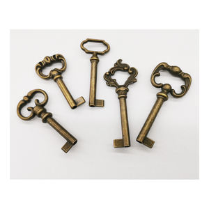 विंटेज कंकाल के लिए विंटेज कंकाल कुंजी प्राचीन पीतल अलंकृत विटोरियन शैली - Product Image 3