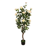 Nouvelle Décoration de Style pour Événements de Mariage : Arbre Artificiel en Pot de Camélia Fleurie, Décorations de Noël et de Fêtes pour l'Extérieur
