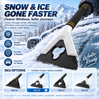 Grattoir à neige pour voiture EVA tendance hiver 2027, grattoir à glace et givre 3 en 1 pour pare-brise de SUV, pelle anti-rayures pour dégivrage de voiture