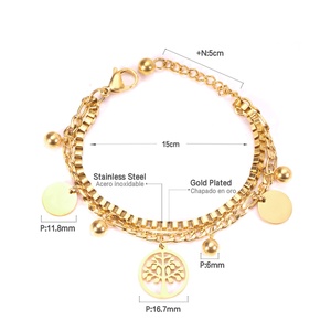 Fashion <b>Gold</b> <b>Plated</b> Custom <b>Bangles</b> New Stainless Steel <b>Bangle</b> Bracelet for Women - Product Image 5