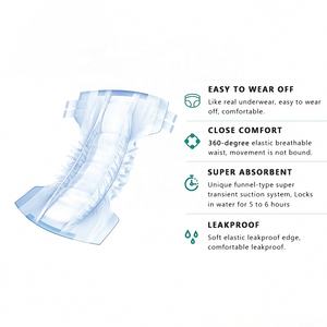 Couches jetables pour adultes en bambou imprimées 8000ml Super absorbantes <span class=keywords><strong>Ultra</strong></span> épaisses 3D Anti-fuite Respirantes Bon marché en vrac - Product Image 3