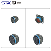 Connecteur circulaire MIL-Spec à verrouillage baïonnette, prise femelle à sertir, normes MIL-DTL-38999, 27599, MS27473, MS27473E14F5S, MS27473E24F35S